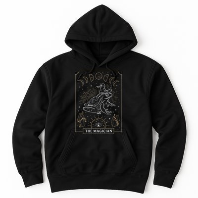 Frog Wizard Hat Moon Dark Academia Aesthetic Cottagecore Hoodie