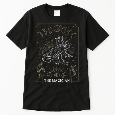 Frog Wizard Hat Moon Dark Academia Aesthetic Cottagecore Tall T-Shirt