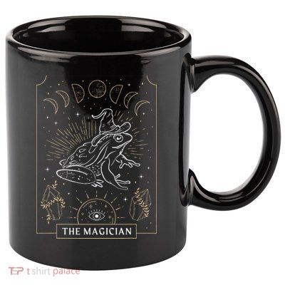 Frog Wizard Hat Moon Dark Academia Aesthetic Cottagecore 11oz C Handle Ceramic Mug