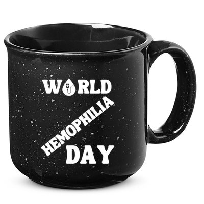 Funny World Hemophilia Day Great Gift 15oz Campfire Ceramic Mug