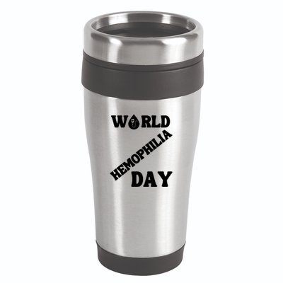 Funny World Hemophilia Day Great Gift 16oz Travel Tumbler