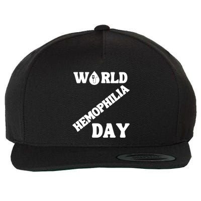 Funny World Hemophilia Day Great Gift Wool Snapback Cap