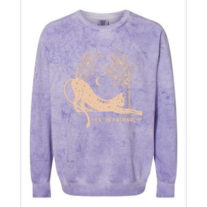 Feminist Witch Hex The Patriarchy Colorblast Crewneck Sweatshirt