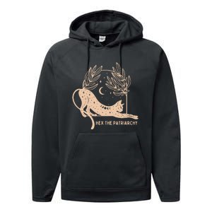 Feminist Witch Hex The Patriarchy Performance Fleece Hoodie