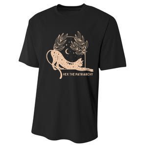 Feminist Witch Hex The Patriarchy Performance Sprint T-Shirt