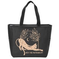 Feminist Witch Hex The Patriarchy Zip Tote Bag