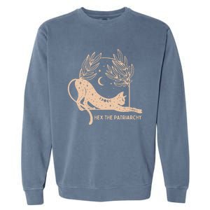 Feminist Witch Hex The Patriarchy Garment-Dyed Sweatshirt