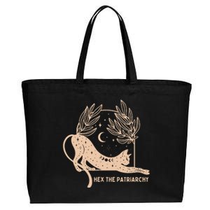 Feminist Witch Hex The Patriarchy Cotton Canvas Jumbo Tote