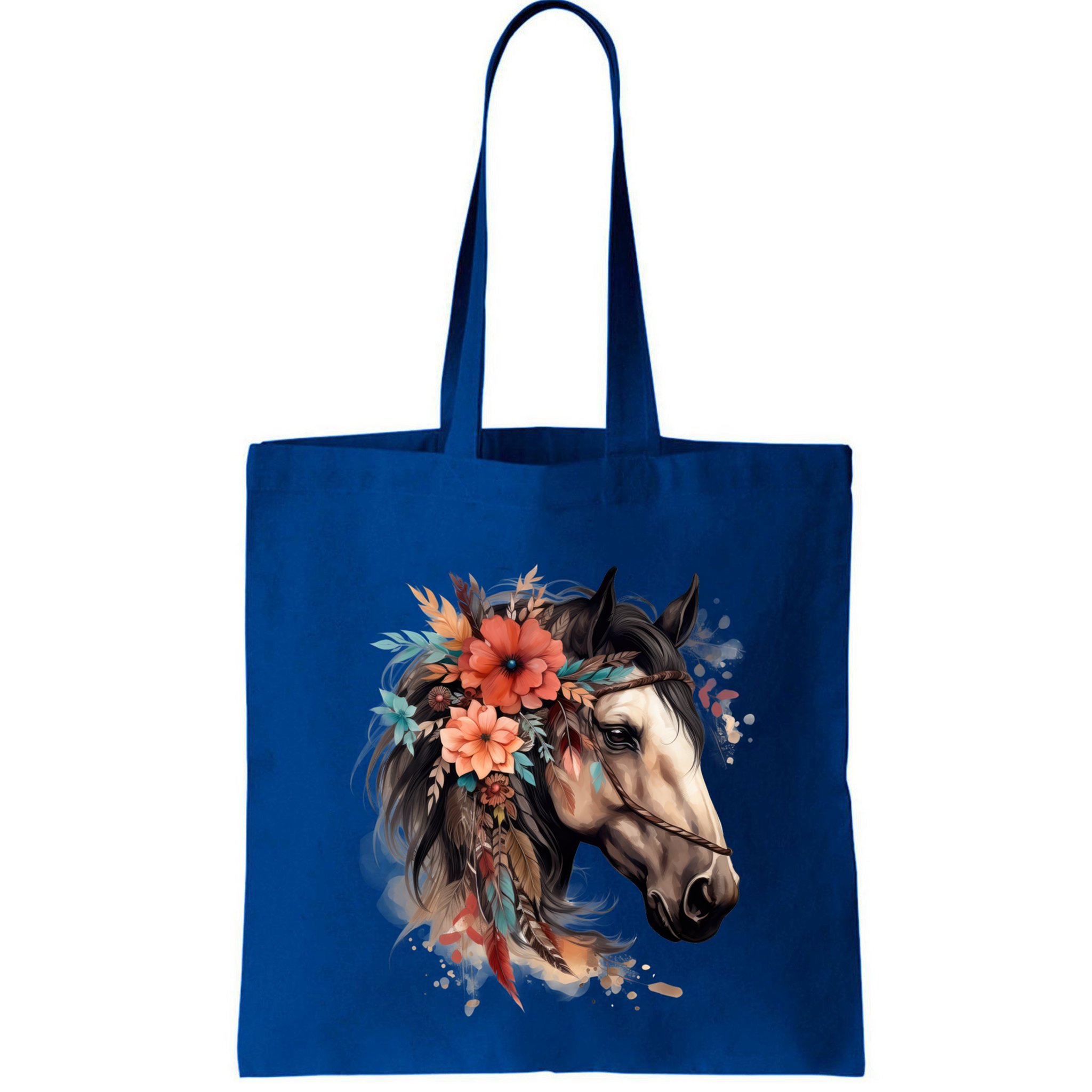 Floral Wild Horse Country Horse Riding Meaningful Gift Bag