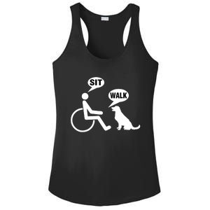 Funny Wheelchair Humor Joke For A Disability In A Wheelchair Ladies PosiCharge Competitor Racerback Tank