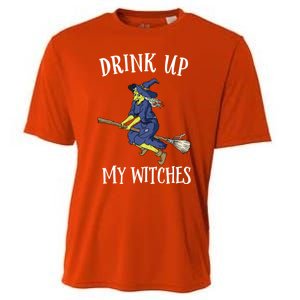 Funny Witch Halloween Design Up My Witches Ing Gift Cooling Performance Crew T-Shirt