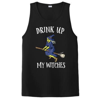 Funny Witch Halloween Design Up My Witches Ing Gift PosiCharge Competitor Tank