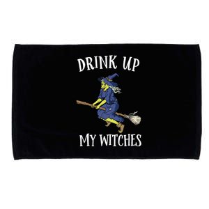 Funny Witch Halloween Design Up My Witches Ing Gift Microfiber Hand Towel