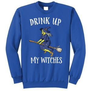 Funny Witch Halloween Design Up My Witches Ing Gift Sweatshirt