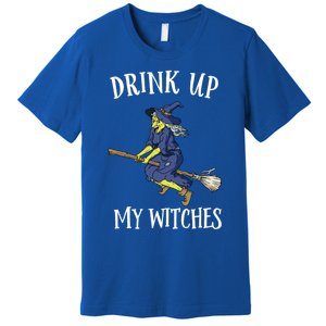 Funny Witch Halloween Design Up My Witches Ing Gift Premium T-Shirt