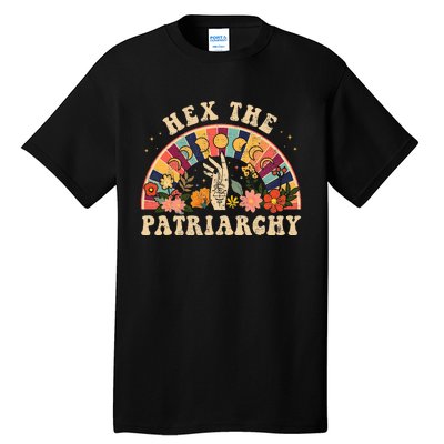 Feminist Witch Hex The Patriarchy Halloween Witch Vibes Tall T-Shirt