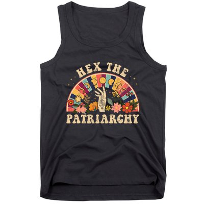 Feminist Witch Hex The Patriarchy Halloween Witch Vibes Tank Top