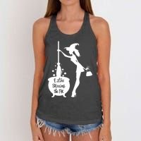 Funny Witch Halloween I Like Stirring The Pot Women's Knotted Racerback Tank