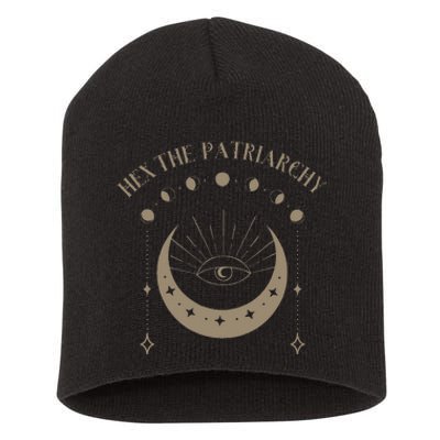 Feminist Witch Hex The Patriarchy Short Acrylic Beanie