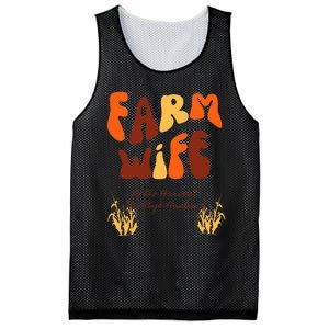 Farm Wife Hello Harvest Goodbye Husband  Mesh Reversible Basketball Jersey Tank