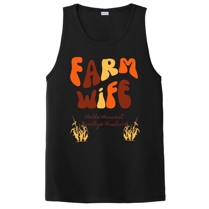 Farm Wife Hello Harvest Goodbye Husband  PosiCharge Competitor Tank