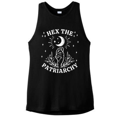 Feminist Witch Hex The Patriarchy Cool Gift Ladies PosiCharge Tri-Blend Wicking Tank