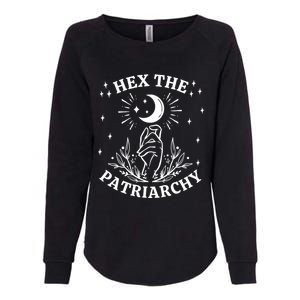 Feminist Witch Hex The Patriarchy Cool Gift Womens California Wash Sweatshirt