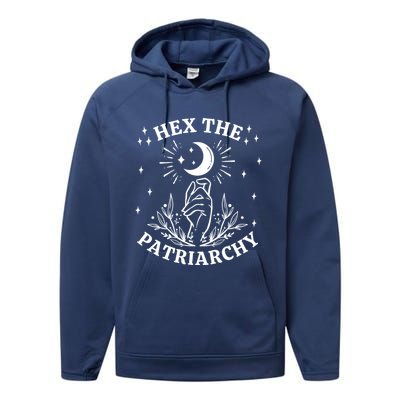 Feminist Witch Hex The Patriarchy Cool Gift Performance Fleece Hoodie