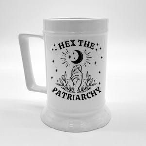 Feminist Witch Hex The Patriarchy Cool Gift Beer Stein