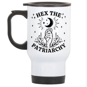 Feminist Witch Hex The Patriarchy Cool Gift Stainless Steel Travel Mug