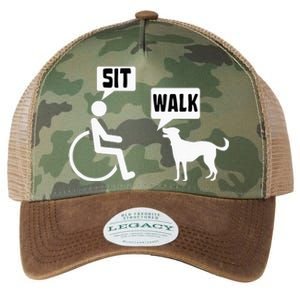 Funny Wheelchair Humor Joke For A Disability In A Wheelchair Legacy Tie Dye Trucker Hat