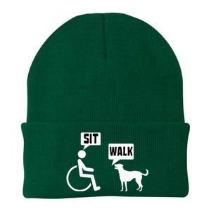 Funny Wheelchair Humor Joke For A Disability In A Wheelchair Knit Cap Winter Beanie