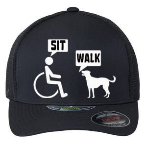 Funny Wheelchair Humor Joke For A Disability In A Wheelchair Flexfit Unipanel Trucker Cap