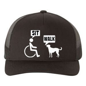 Funny Wheelchair Humor Joke For A Disability In A Wheelchair Yupoong Adult 5-Panel Trucker Hat