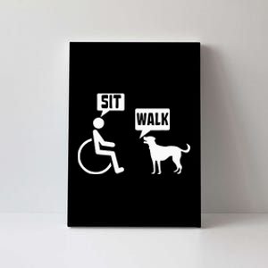 Funny Wheelchair Humor Joke For A Disability In A Wheelchair Canvas