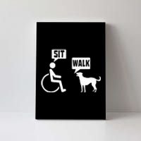 Funny Wheelchair Humor Joke For A Disability In A Wheelchair Canvas