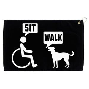 Funny Wheelchair Humor Joke For A Disability In A Wheelchair Grommeted Golf Towel