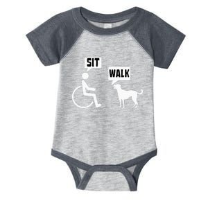 Funny Wheelchair Humor Joke For A Disability In A Wheelchair Infant Baby Jersey Bodysuit