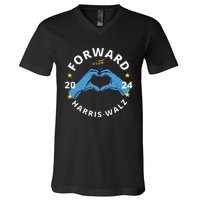 Forward With Harris Walz V-Neck T-Shirt