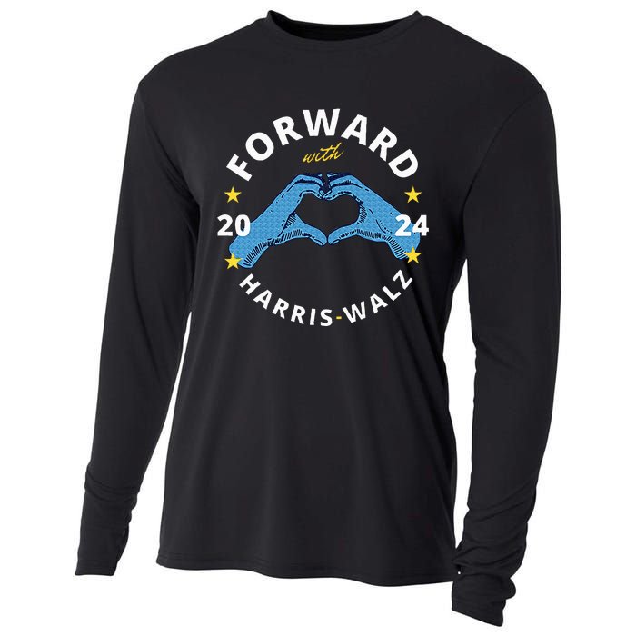 Forward With Harris Walz Cooling Performance Long Sleeve Crew