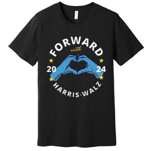 Forward With Harris Walz Premium T-Shirt