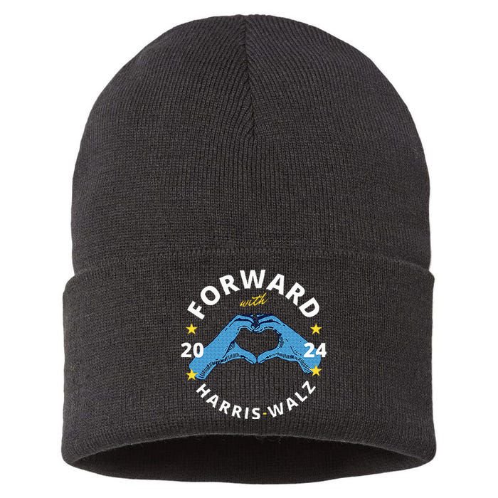 Forward With Harris Walz Sustainable Knit Beanie