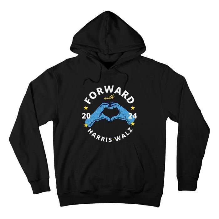 Forward With Harris Walz Tall Hoodie