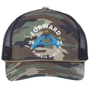 Forward With Harris Walz Retro Rope Trucker Hat Cap