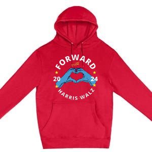 Forward With Harris Walz Premium Pullover Hoodie