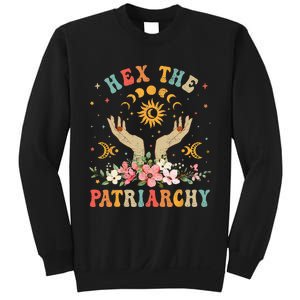 Feminist Witch Hex The Patriarchy Halloween Witch Vibes Sweatshirt