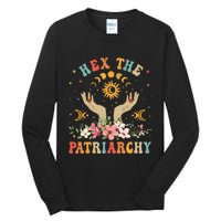 Feminist Witch Hex The Patriarchy Halloween Witch Vibes Tall Long Sleeve T-Shirt