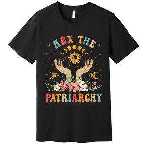 Feminist Witch Hex The Patriarchy Halloween Witch Vibes Premium T-Shirt