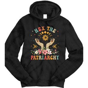 Feminist Witch Hex The Patriarchy Halloween Witch Vibes Tie Dye Hoodie