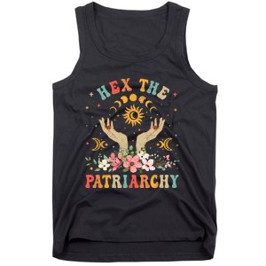 Feminist Witch Hex The Patriarchy Halloween Witch Vibes Tank Top